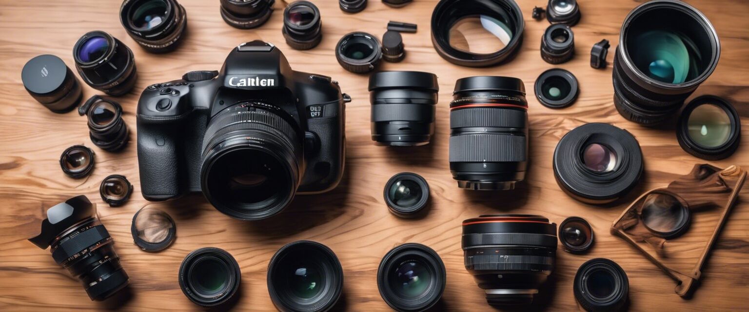 Photography accessories display